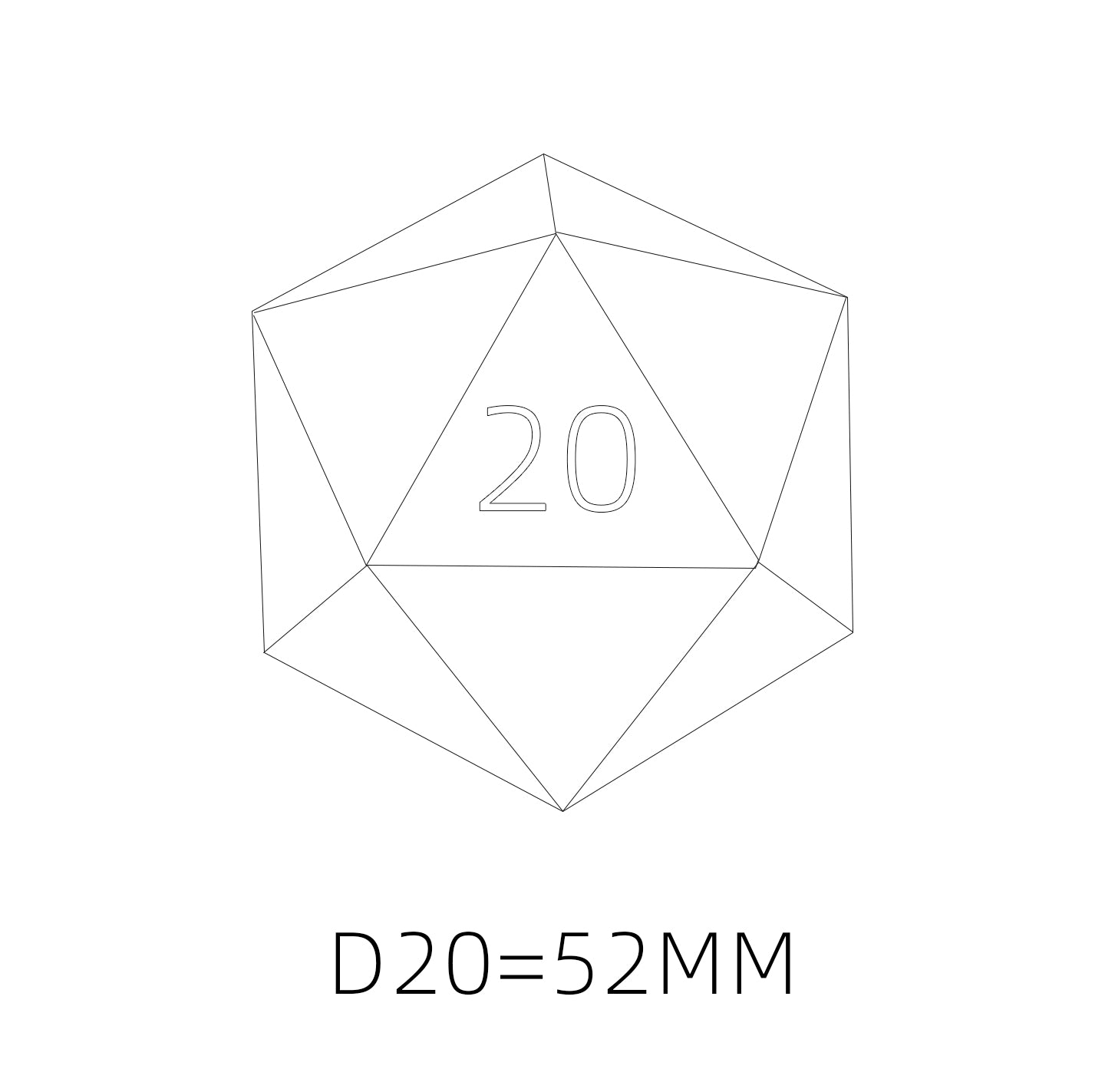 Jade Gaze Single D20 Dice