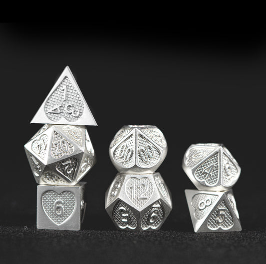 White Emperor’s Core 7-Piece Polyhedral Dice Set