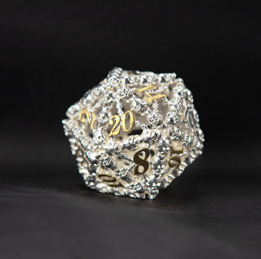 Hollow White Jade D20