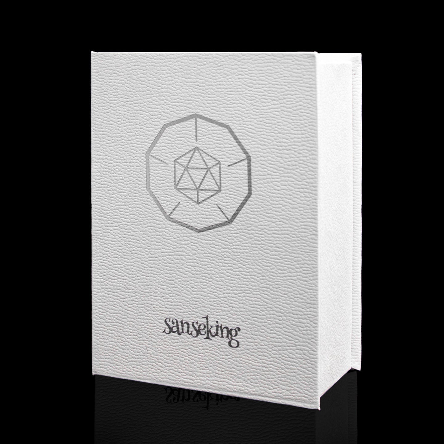 White Star Plated 7-Piece Polyhedral Dice Set