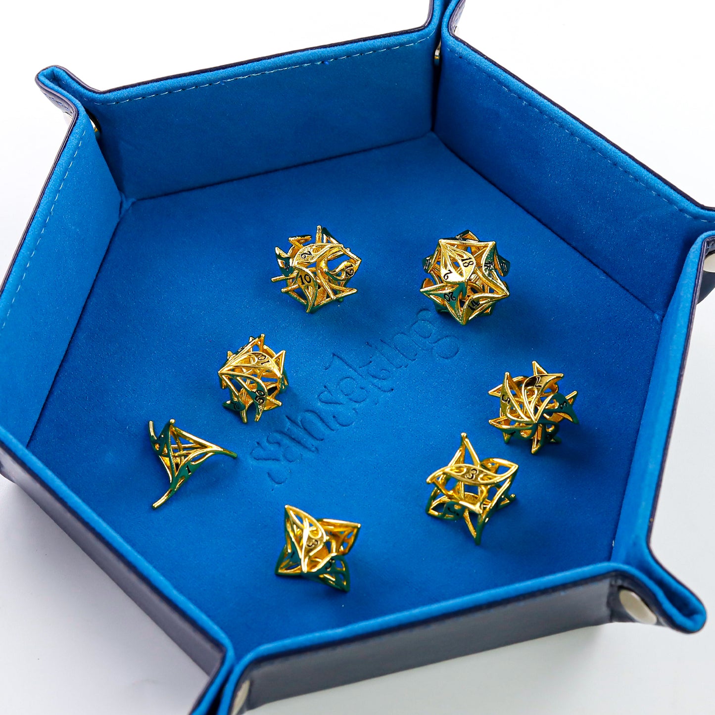 Metal 7-Piece Polyhedral Dice Set
