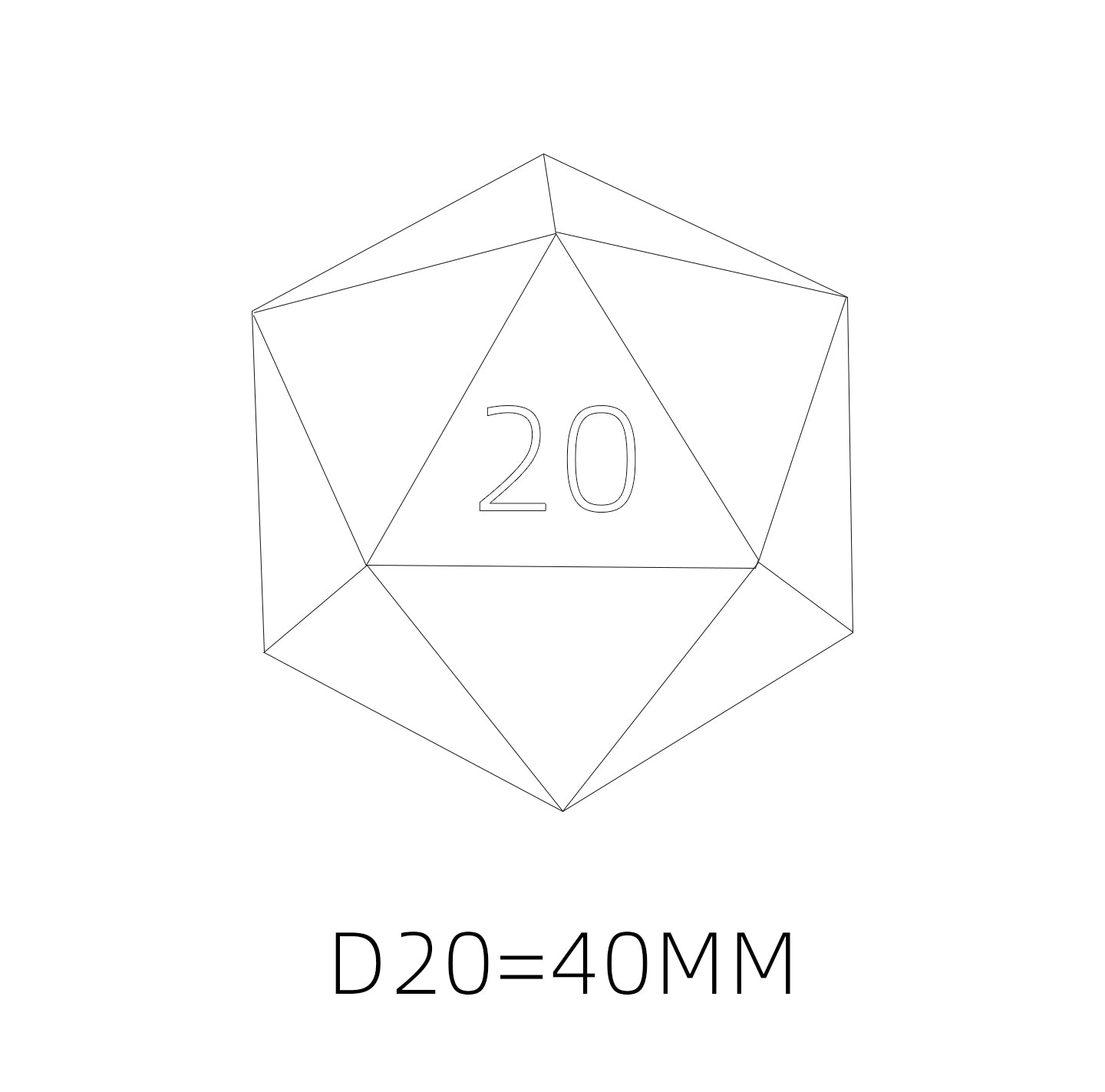 Crimson Dragon’s Flame Single D20 Dice