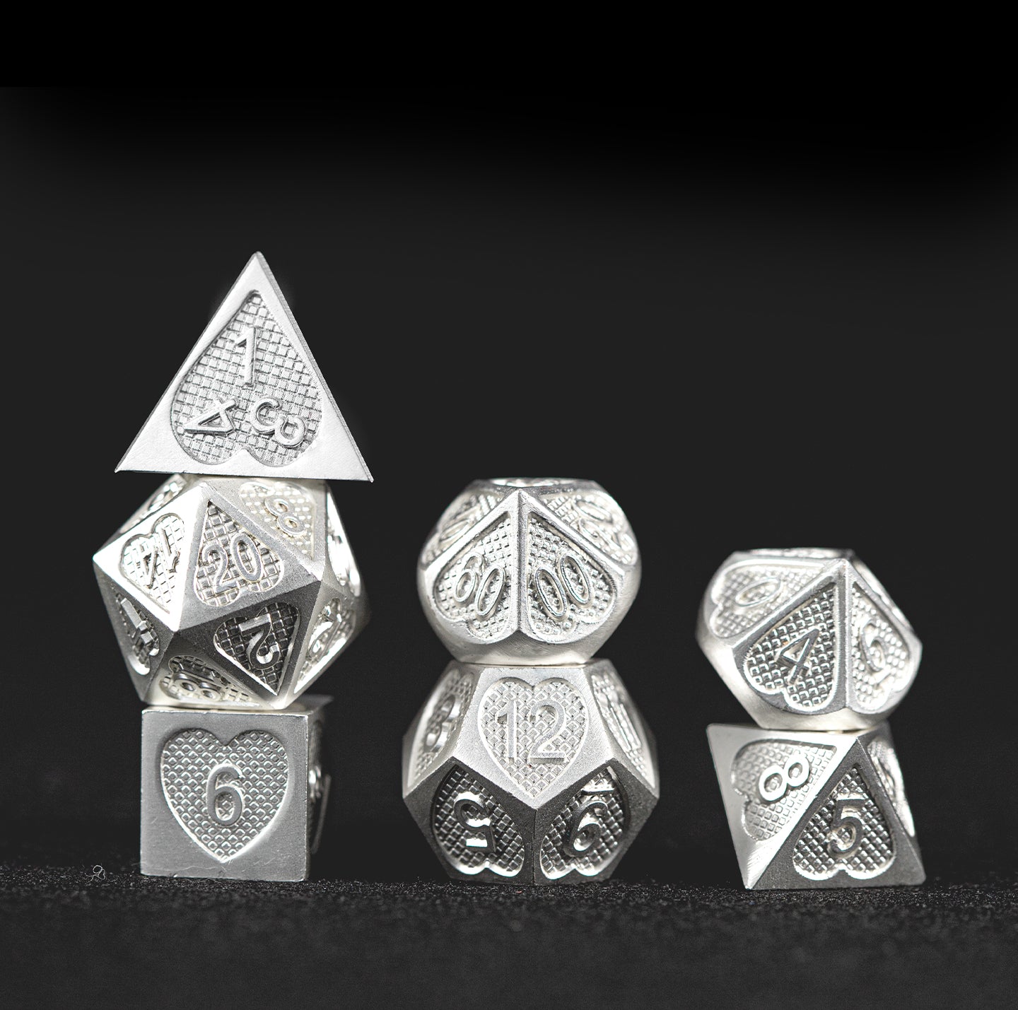 White Emperor’s Core 7-Piece Polyhedral Dice Set