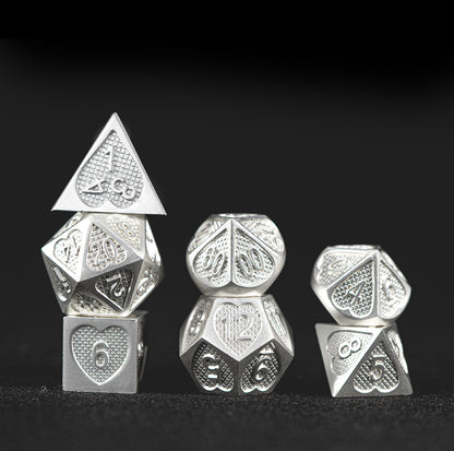 White Emperor’s Core 7-Piece Polyhedral Dice Set