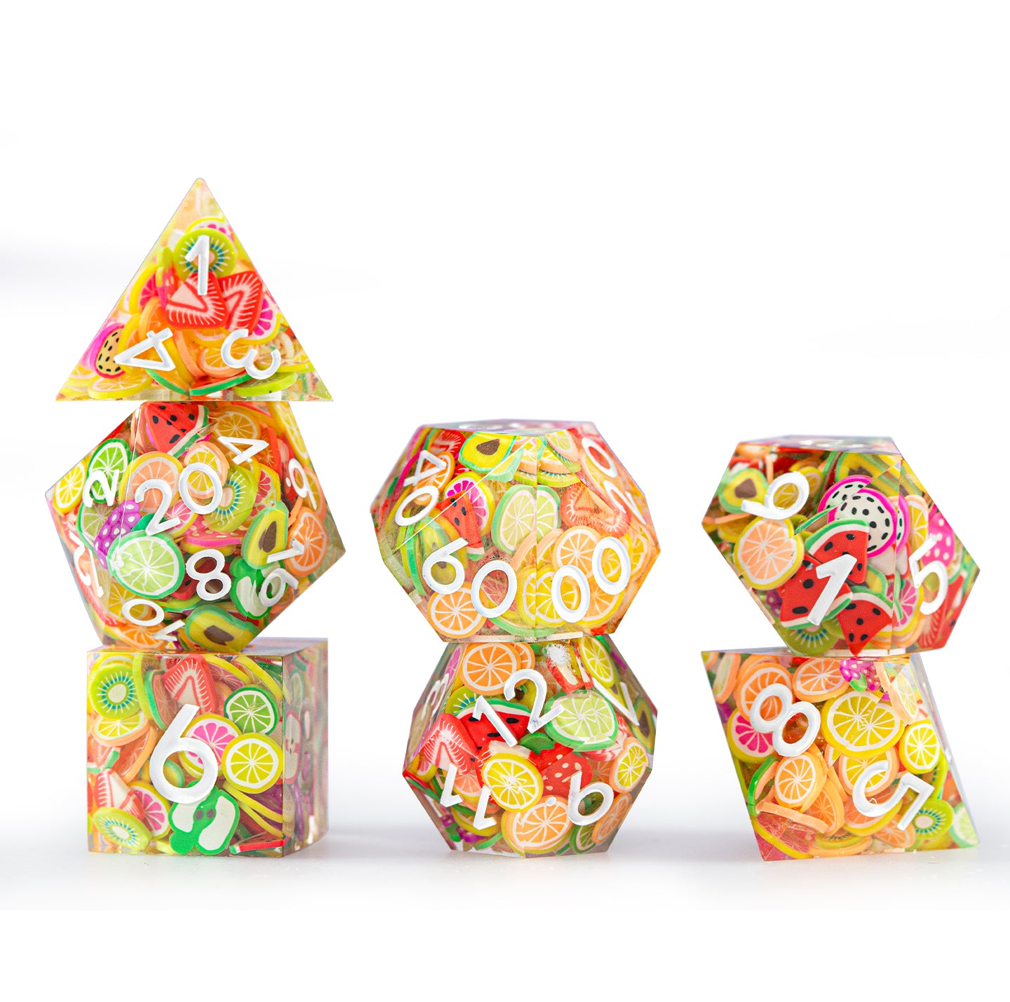 Fruitburst 7-Piece Polyhedral Dice Set