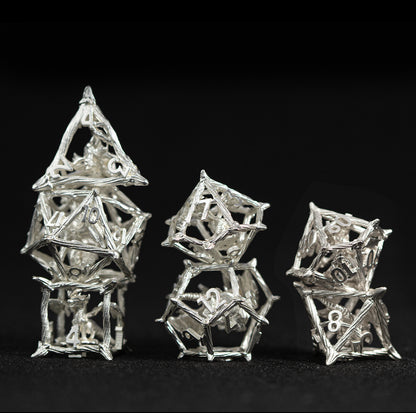 Mithral Dragonbone 7-Piece Polyhedral Dice Set