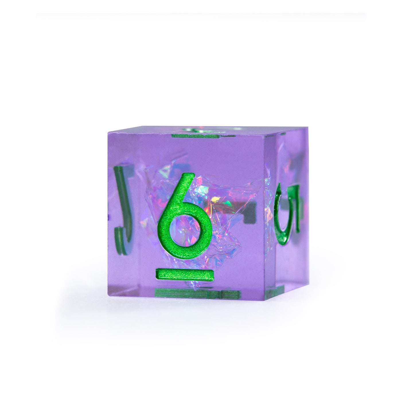 Dreamveil Amethyst Gold 7-Piece Polyhedral Dice Set