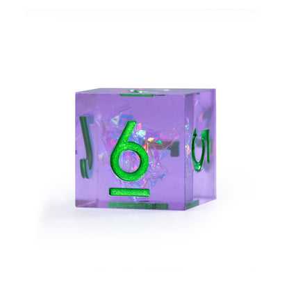 Dreamveil Amethyst Gold 7-Piece Polyhedral Dice Set