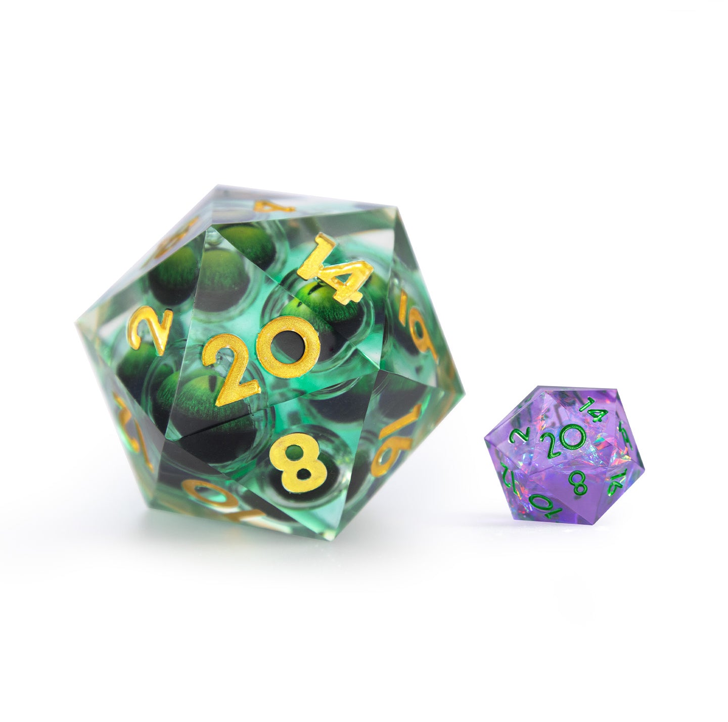 Jade Gaze Single D20 Dice