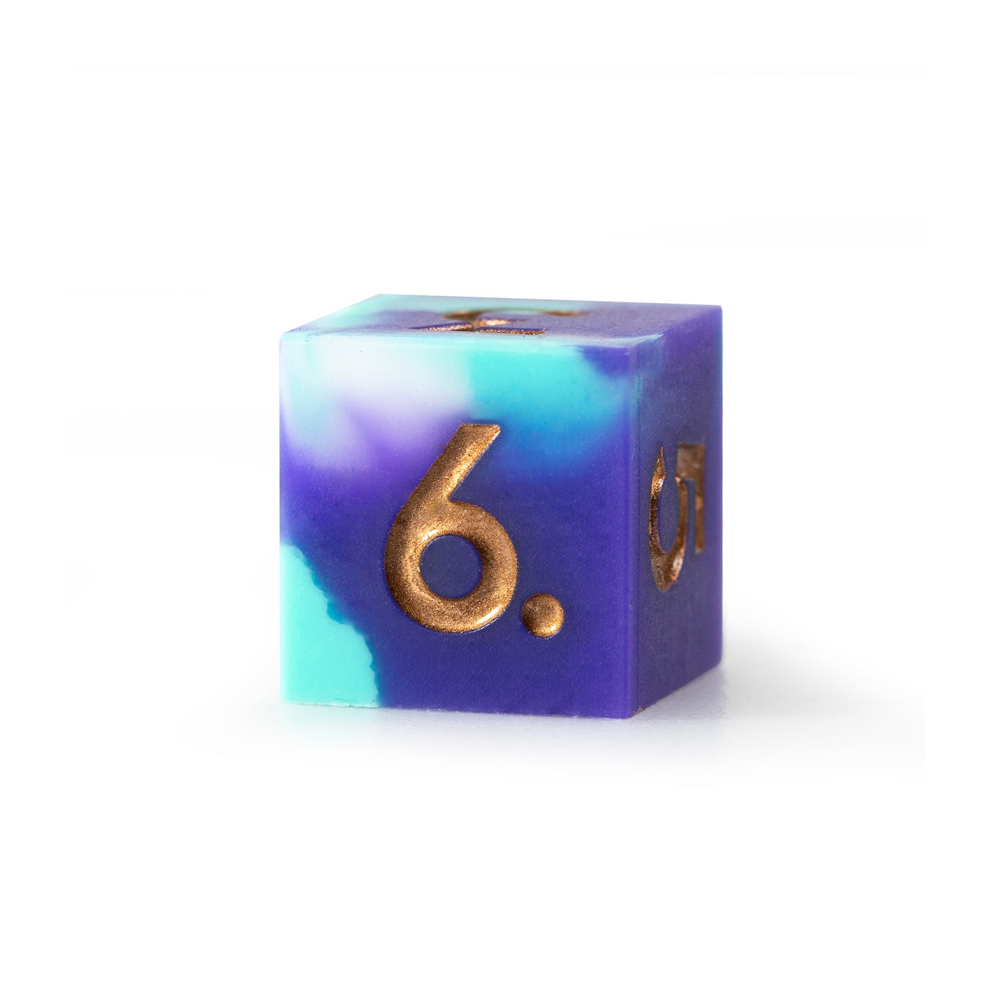 Aurora Gilded Silicone 7-Piece Polyhedral Dice Set