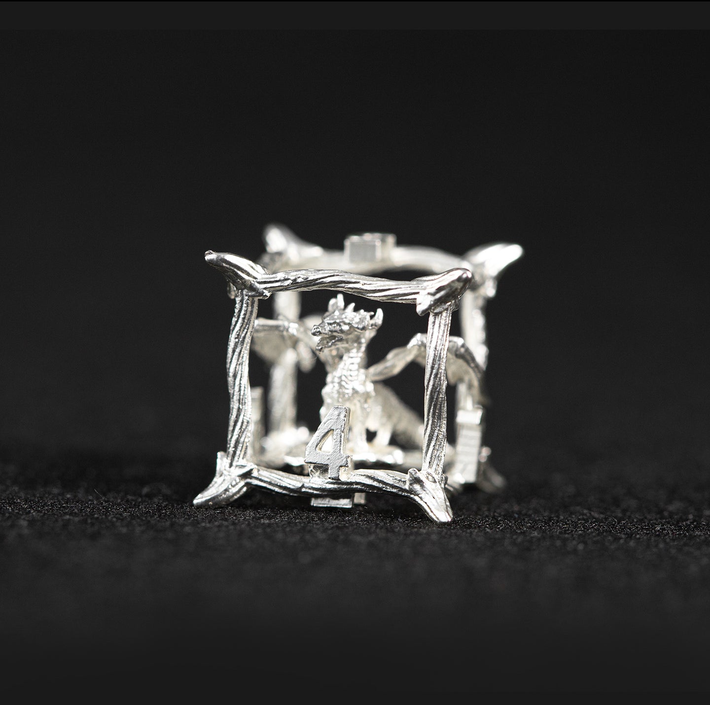 Mithral Dragonbone 7-Piece Polyhedral Dice Set