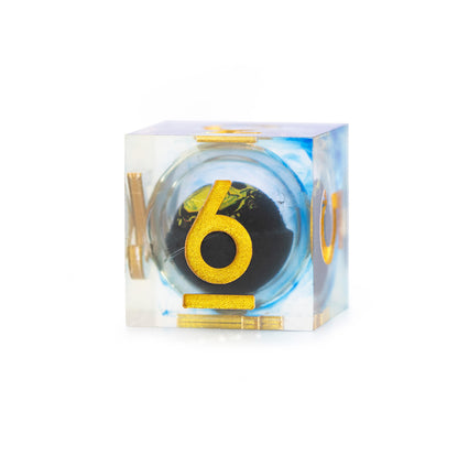 Gilded Veil Skull 7-Piece Polyhedral Dice Set