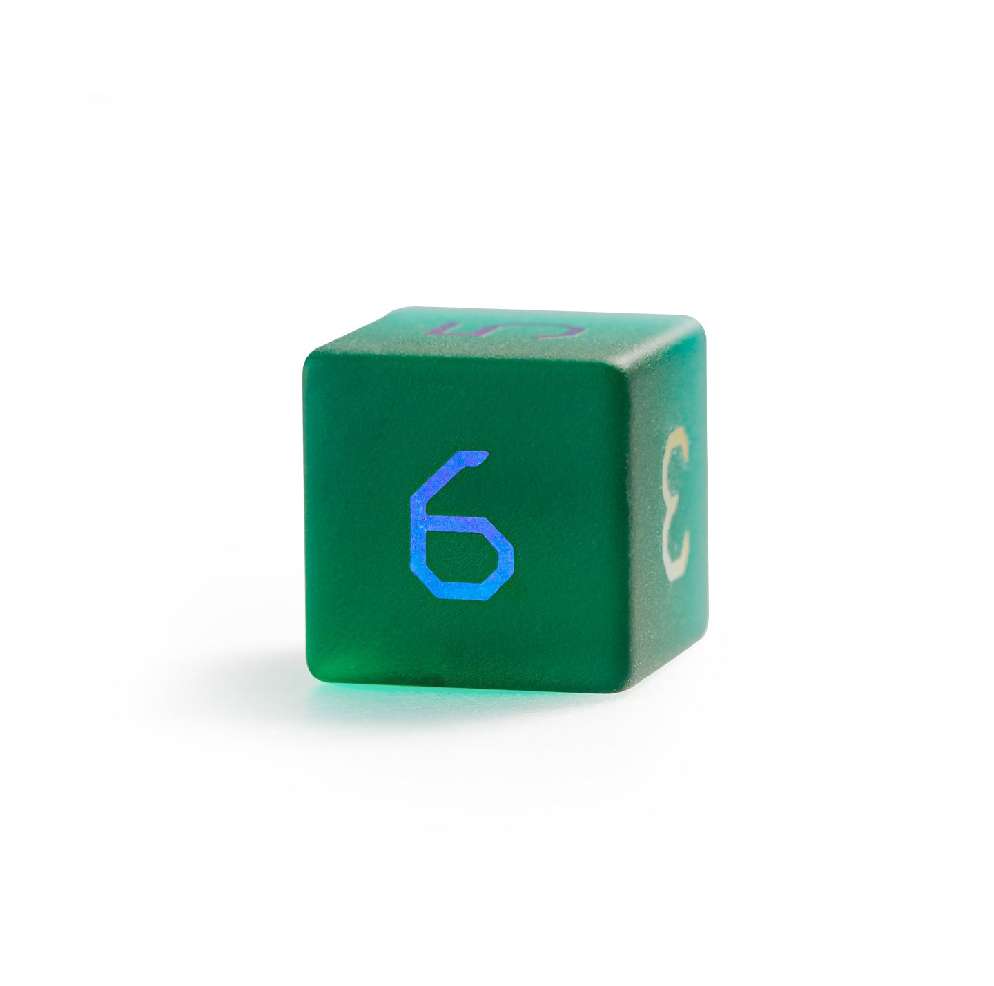 Pine Green Plated 7-Piece Polyhedral Dice Set