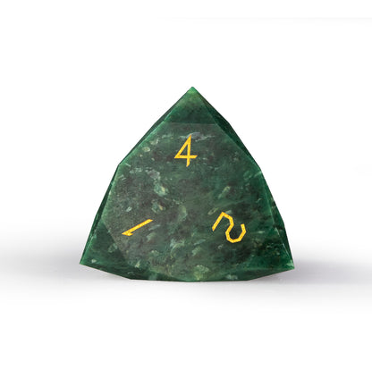 African Jade Diamond-Cut 7-Piece Dice Set