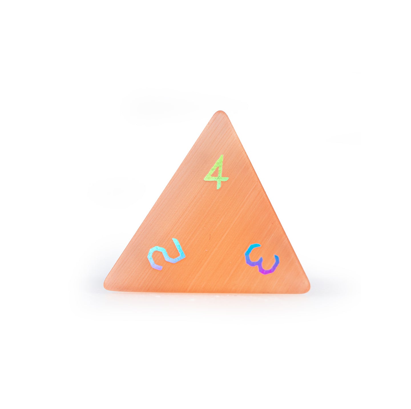 Amber Cat’s Eye Plated 7-Piece Polyhedral Dice Set