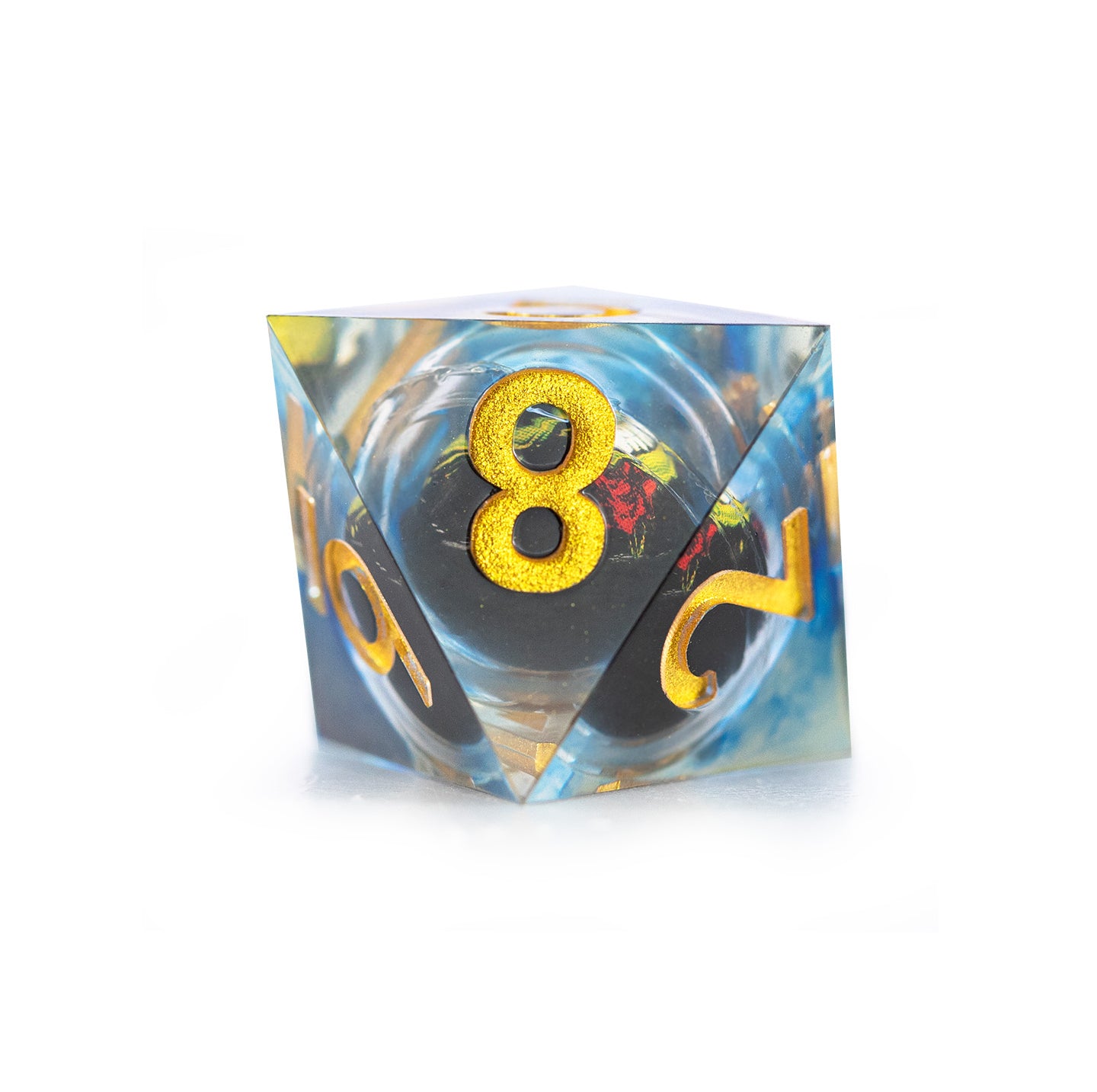 Gilded Veil Skull 7-Piece Polyhedral Dice Set