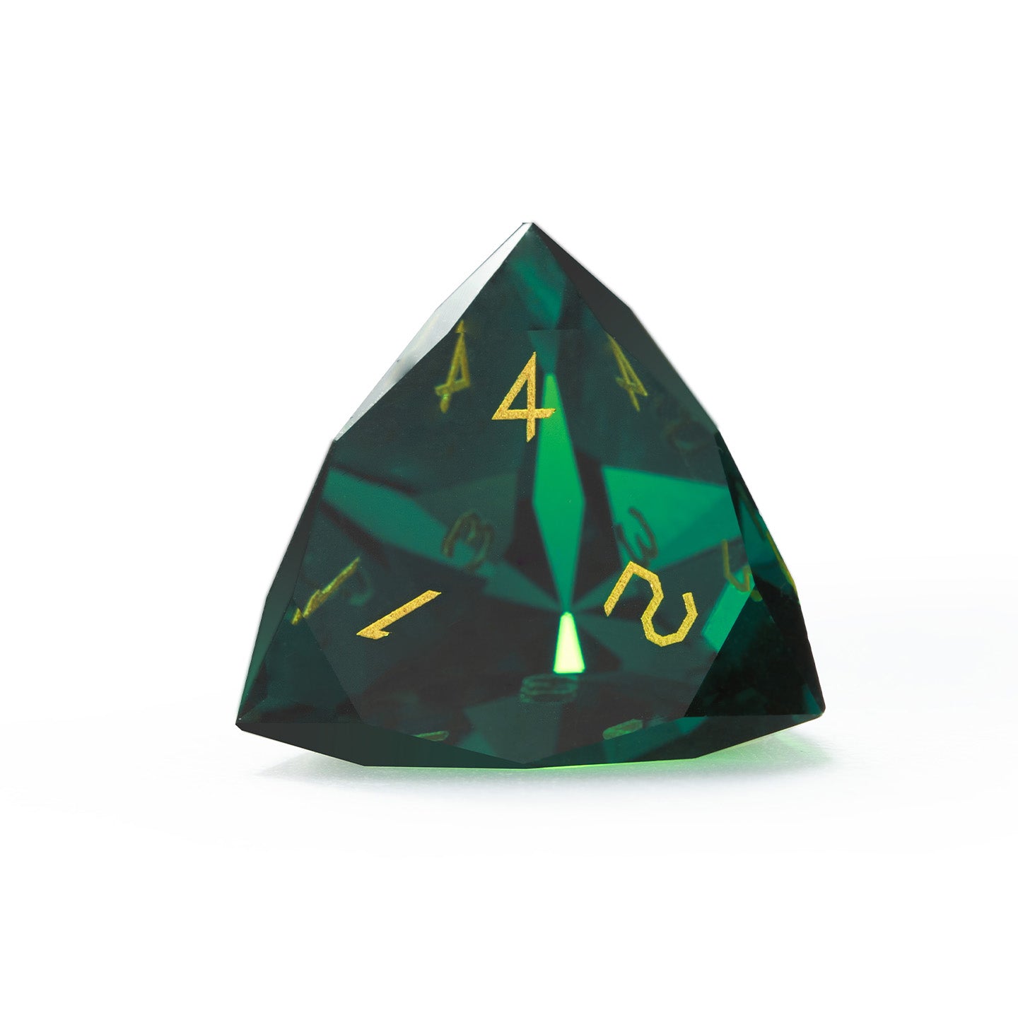 Cypress Green Diamond-Cut 7-Piece Dice Set