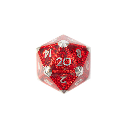 Crimson Dragon’s Flame Single D20 Dice