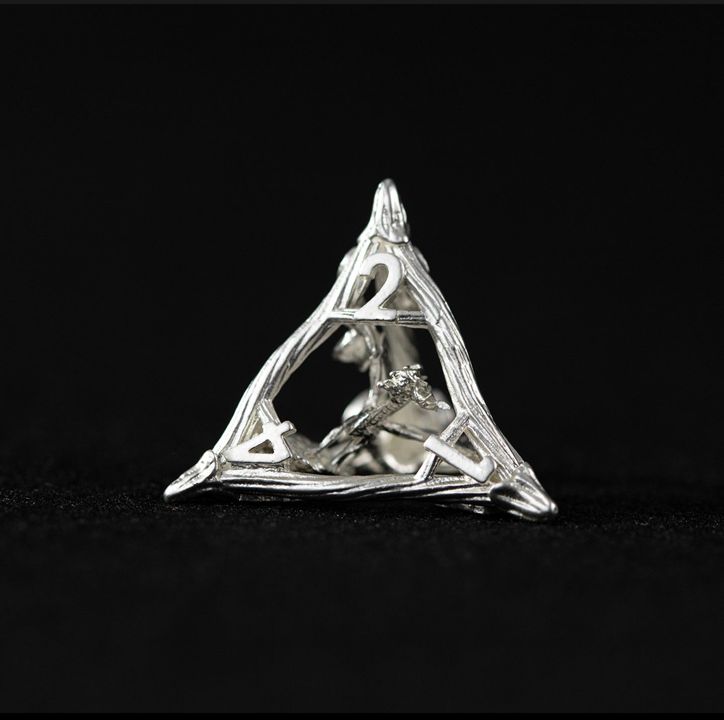 Mithral Dragonbone 7-Piece Polyhedral Dice Set