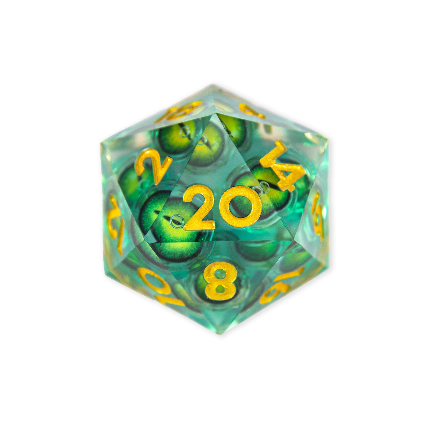 Jade Gaze Single D20 Dice