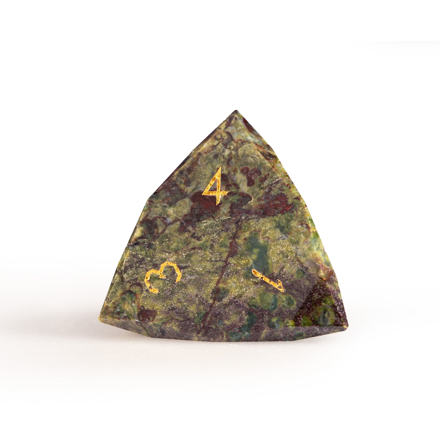 Dragon Bloodstone Diamond-Cut 7-Piece Dice Set