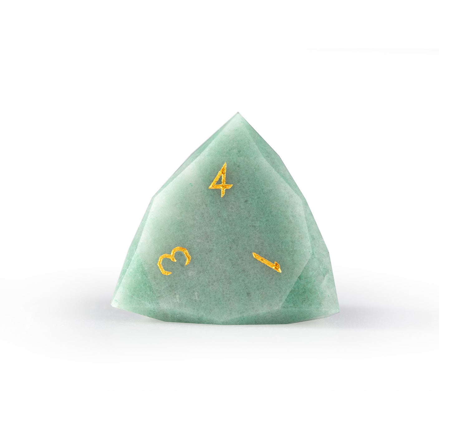 Green Aventurine Diamond-Cut 7-Piece Dice Set