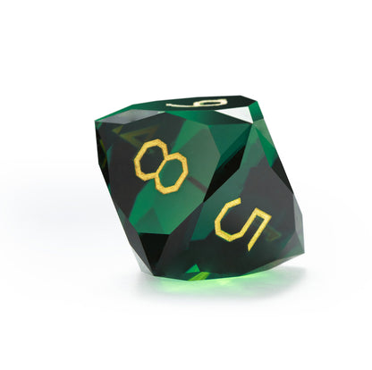 Cypress Green Diamond-Cut 7-Piece Dice Set