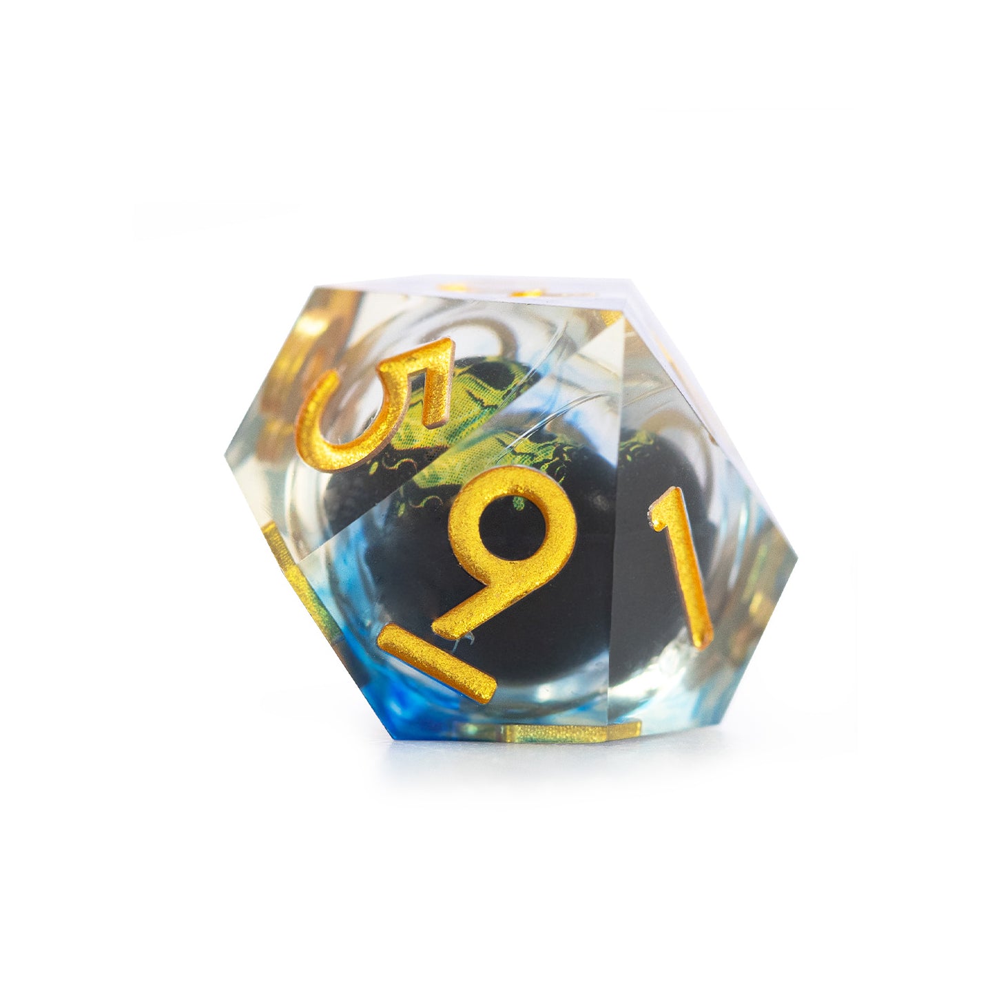 Gilded Veil Skull 7-Piece Polyhedral Dice Set