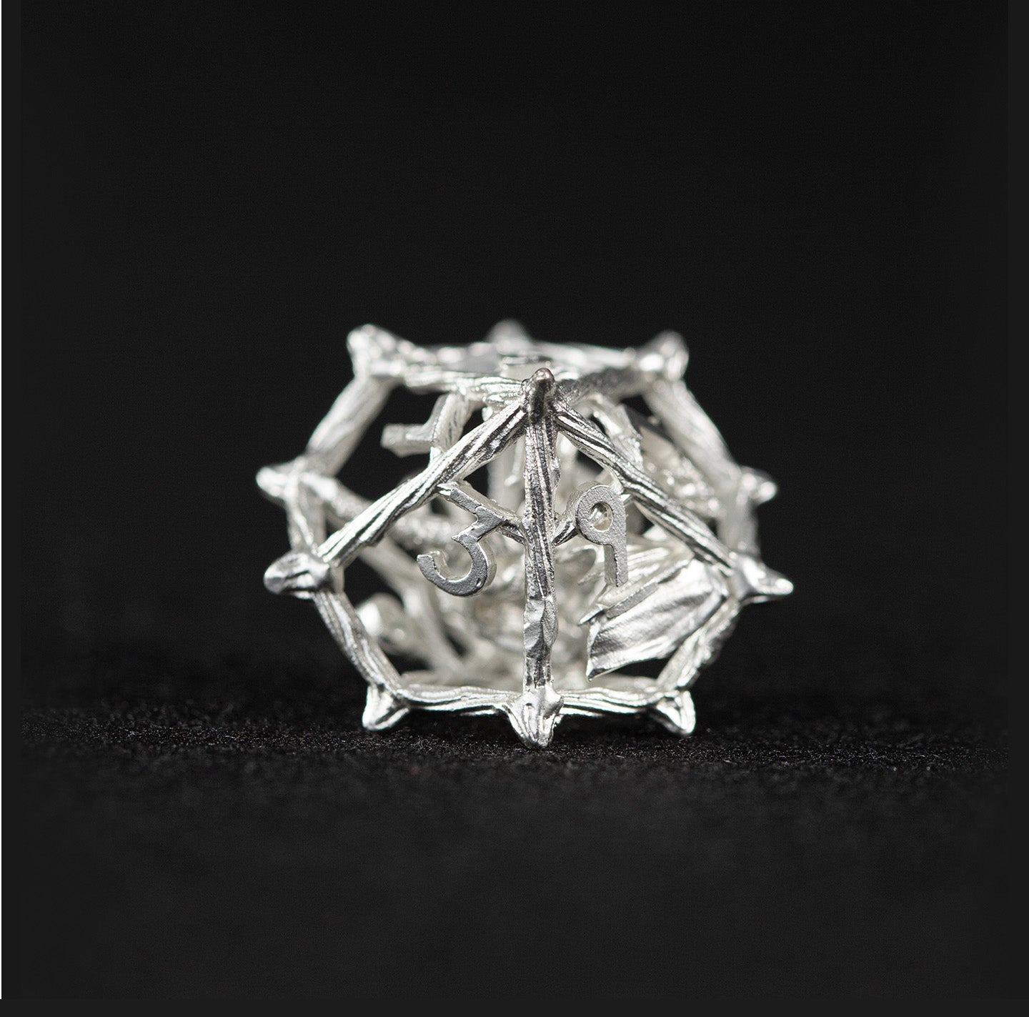 Mithral Dragonbone 7-Piece Polyhedral Dice Set