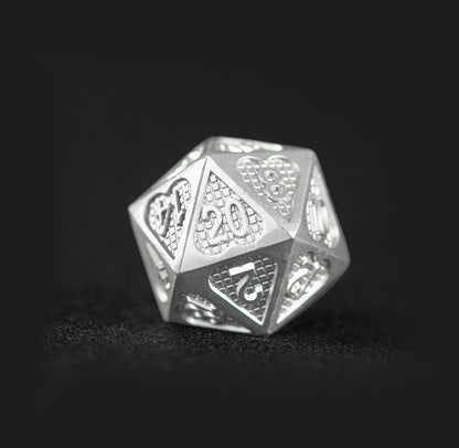 White Emperor’s Core 7-Piece Polyhedral Dice Set