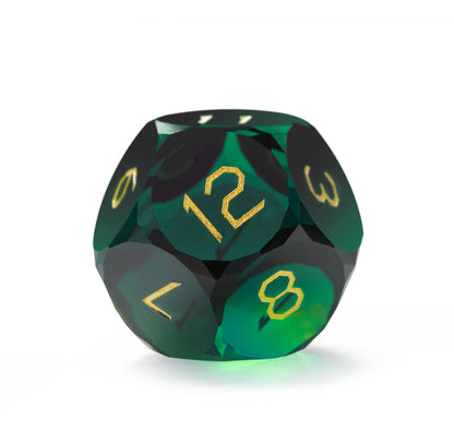 Cypress Green Diamond-Cut 7-Piece Dice Set