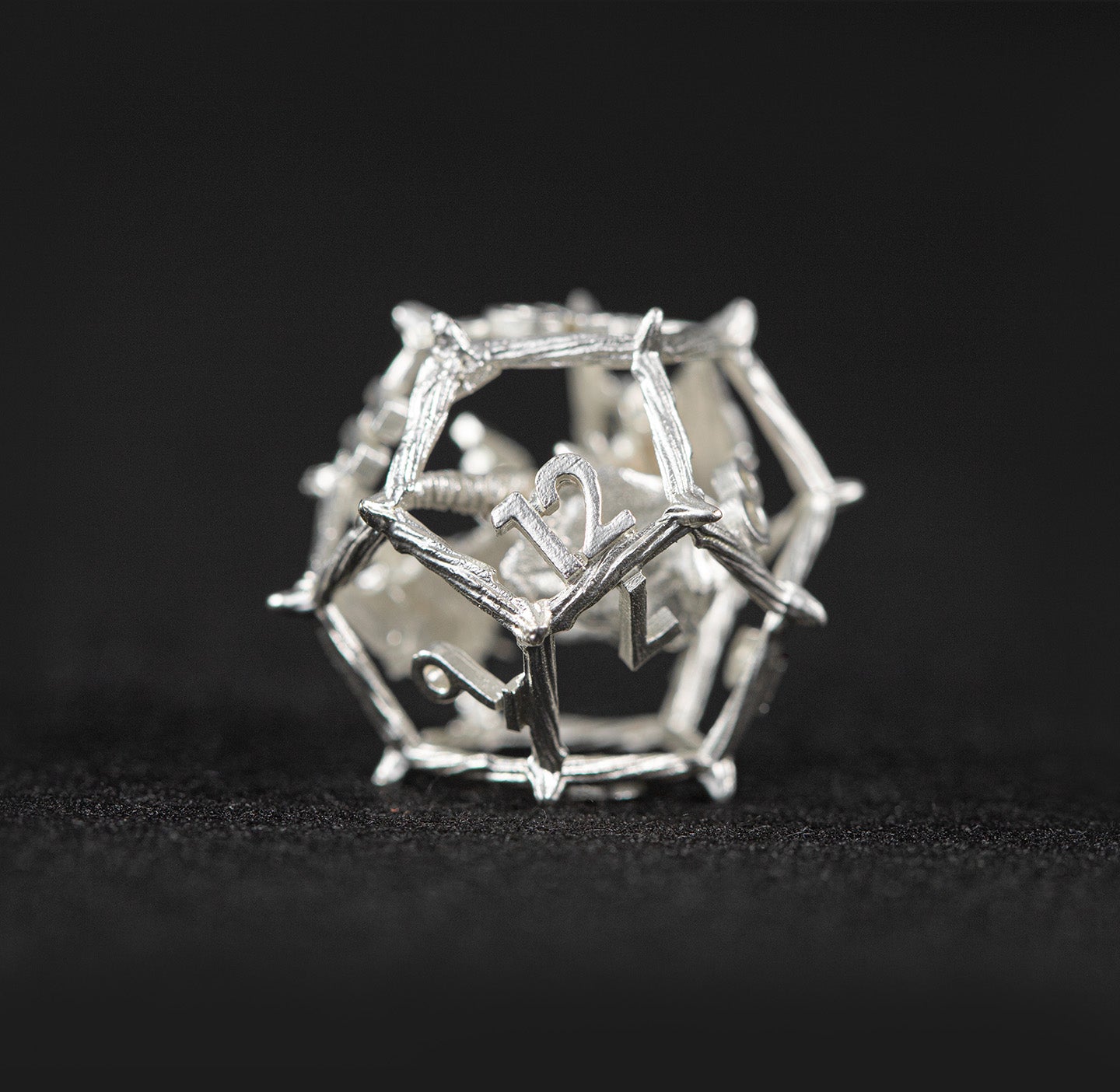 Mithral Dragonbone 7-Piece Polyhedral Dice Set