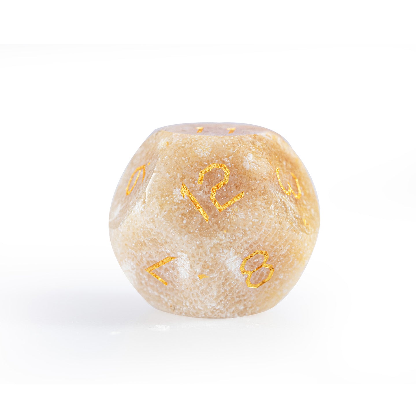 Chrysanthemum Stone Diamond-Cut 7-Piece Dice Set