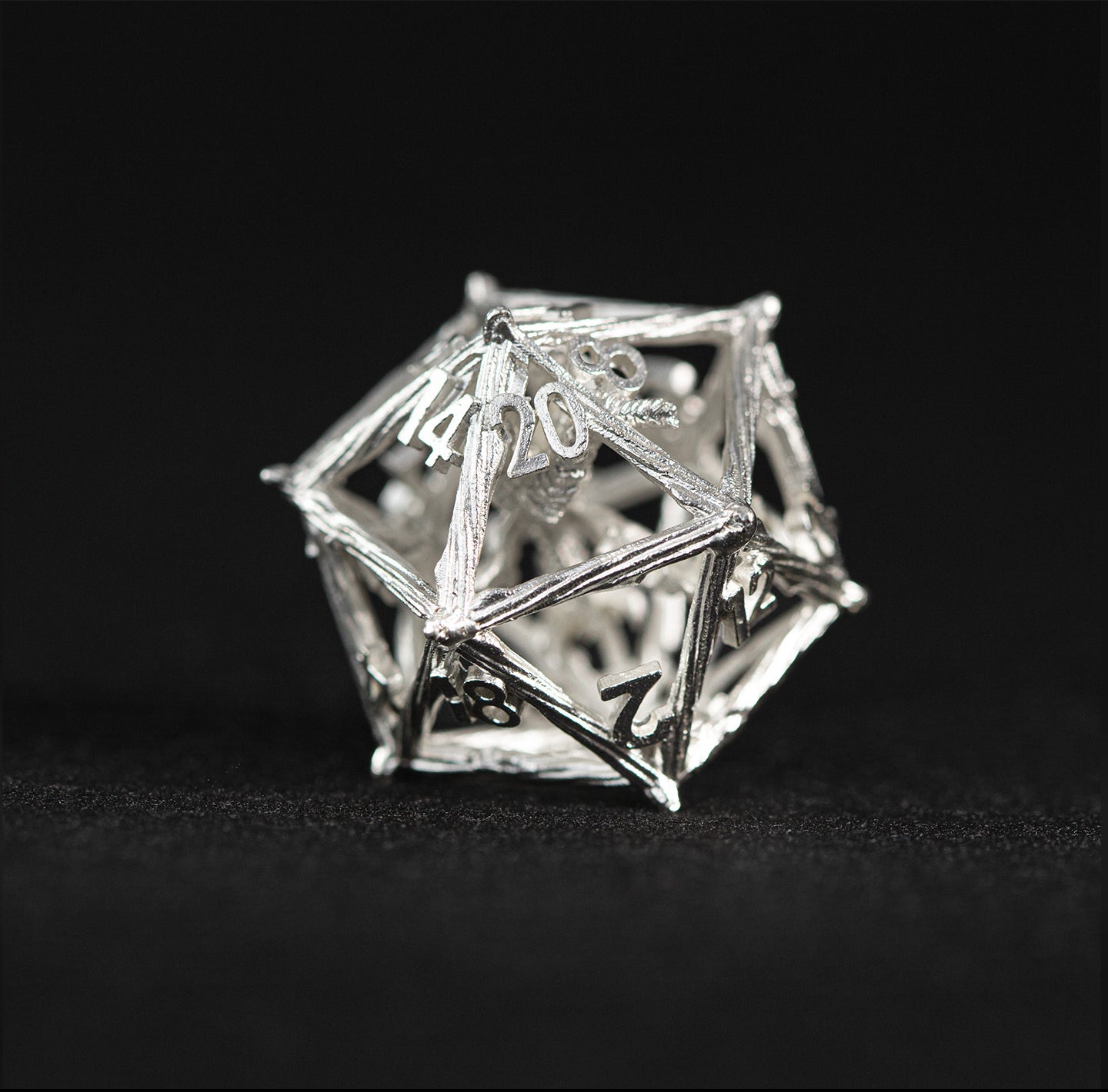 Mithral Dragonbone 7-Piece Polyhedral Dice Set