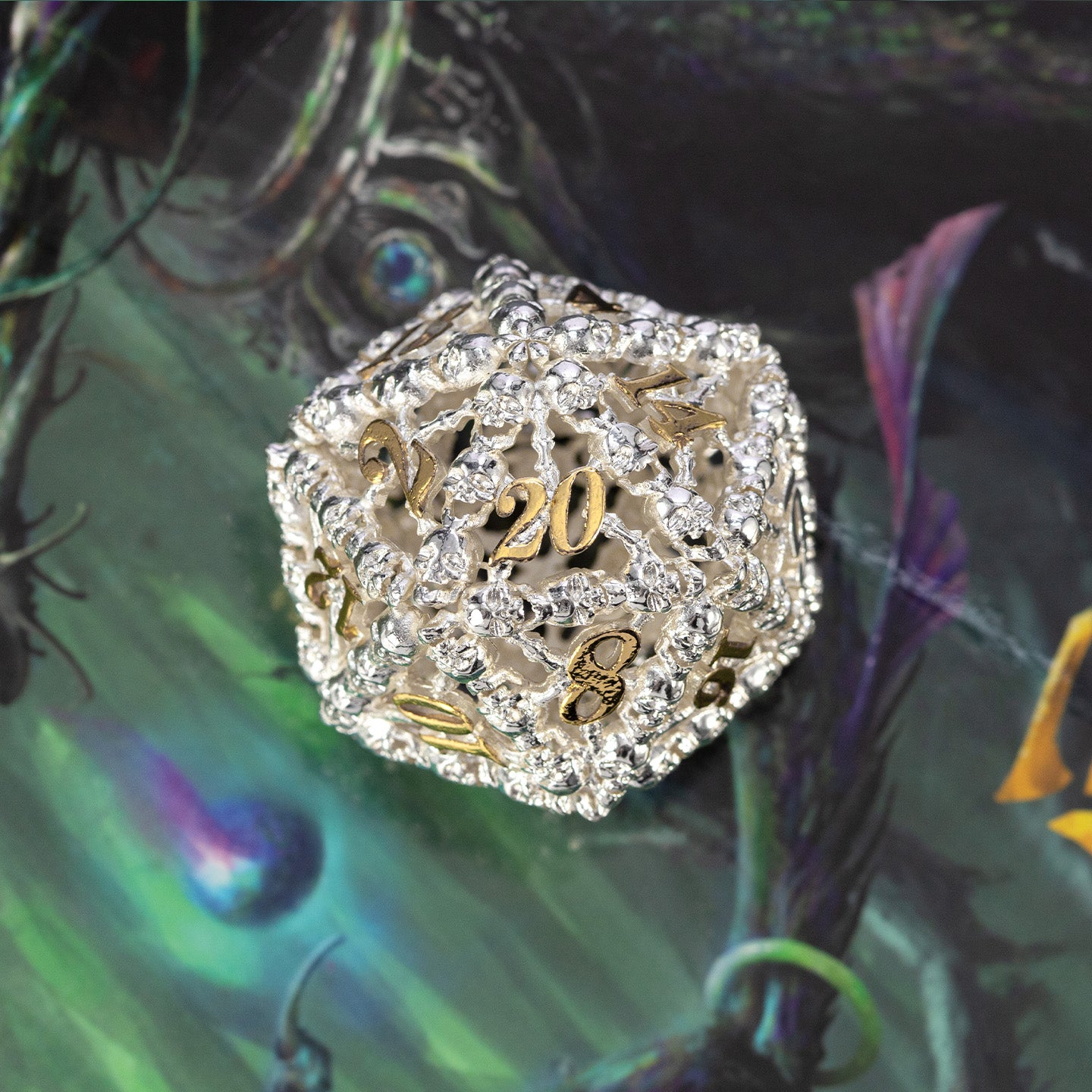 Hollow White Jade D20