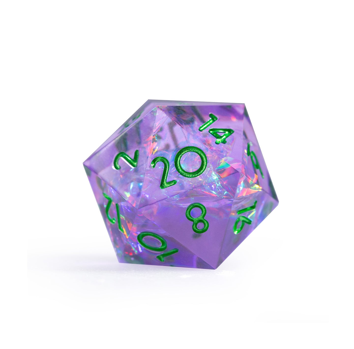 Dreamveil Amethyst Gold 7-Piece Polyhedral Dice Set