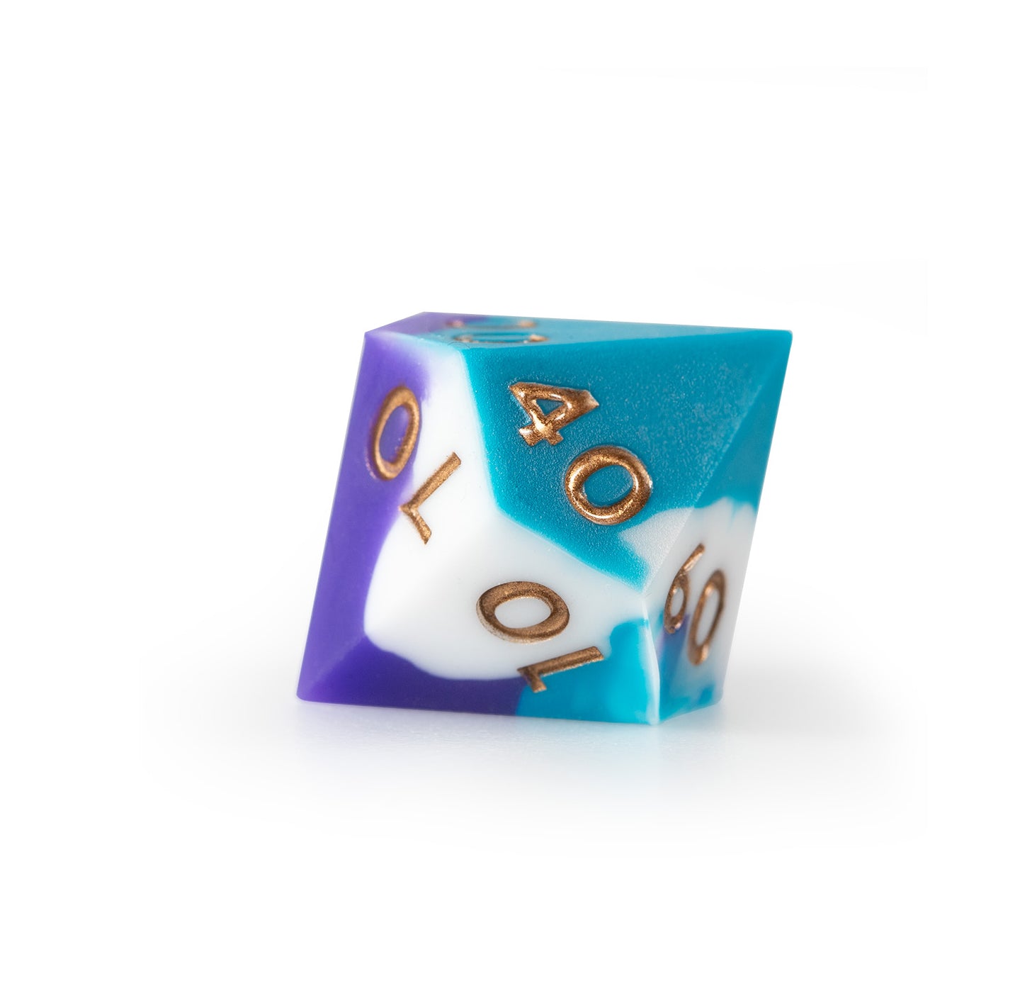 Aurora Gilded Silicone 7-Piece Polyhedral Dice Set