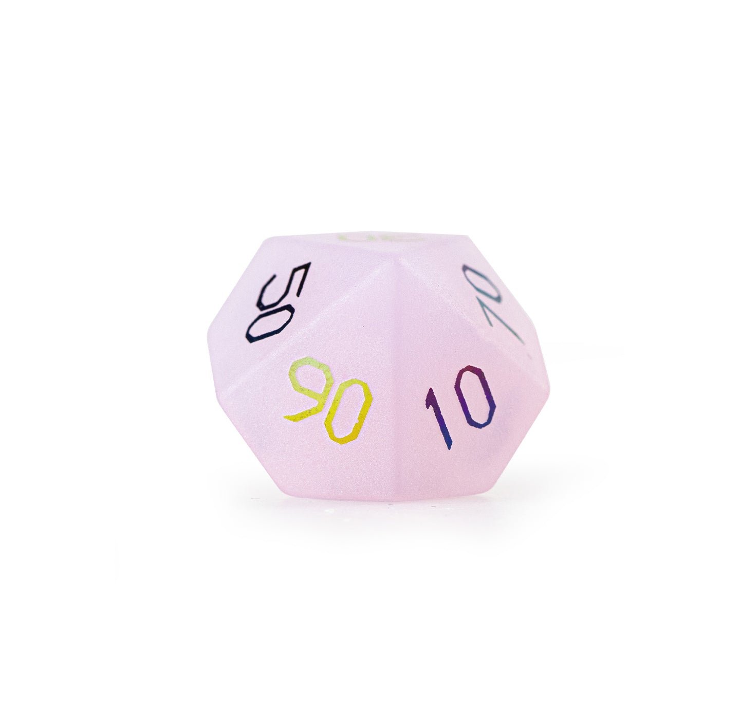 Rose Opaline Plated 7-Piece Polyhedral Dice Set