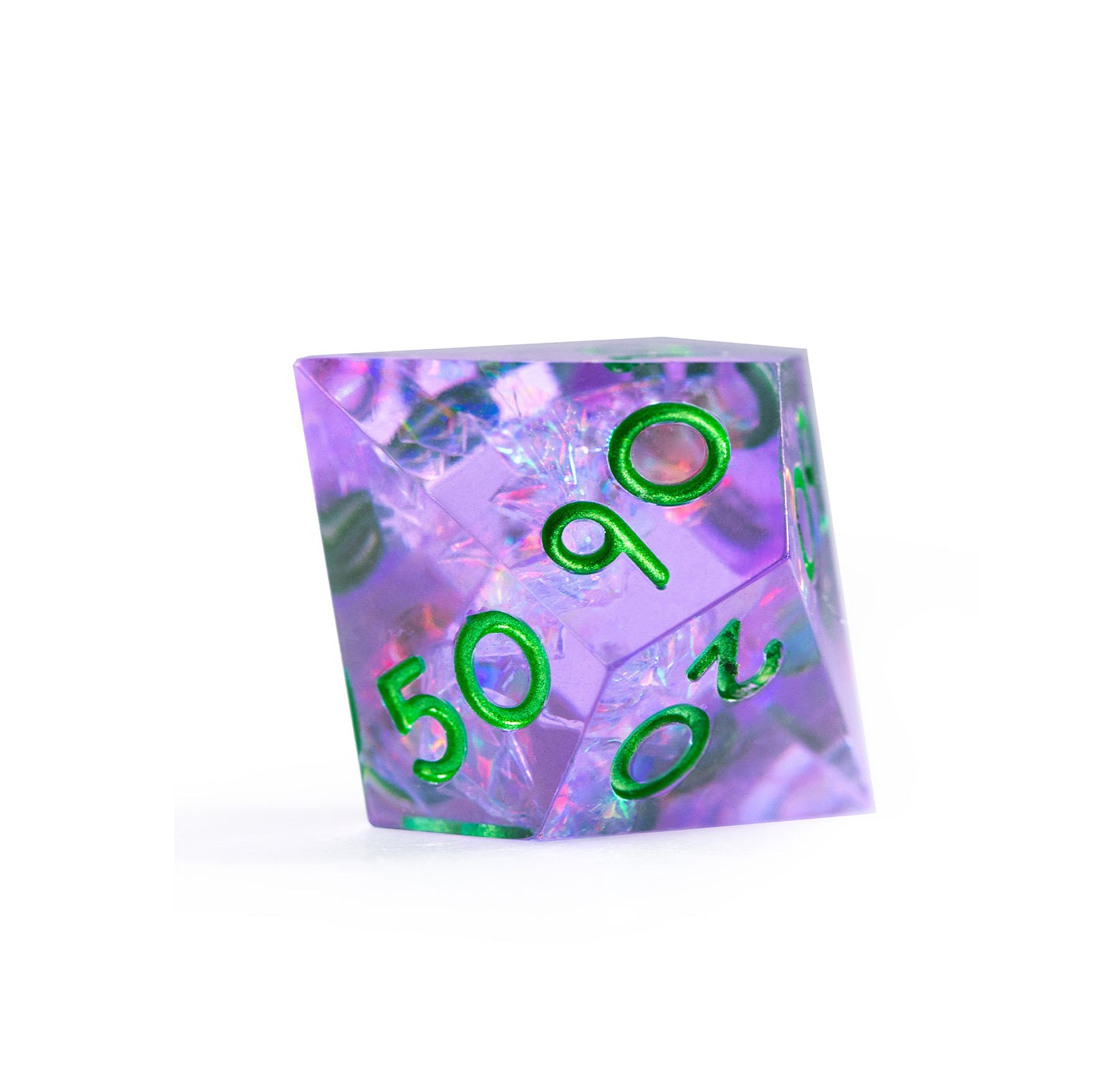 Dreamveil Amethyst Gold 7-Piece Polyhedral Dice Set
