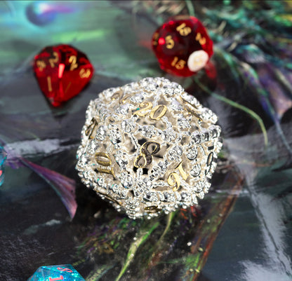 Hollow White Jade D20