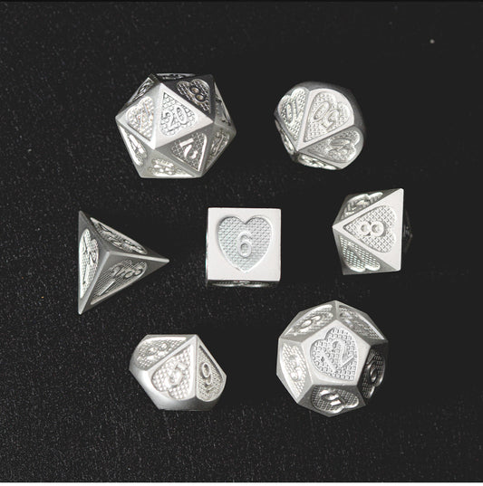 White Emperor’s Core 7-Piece Polyhedral Dice Set