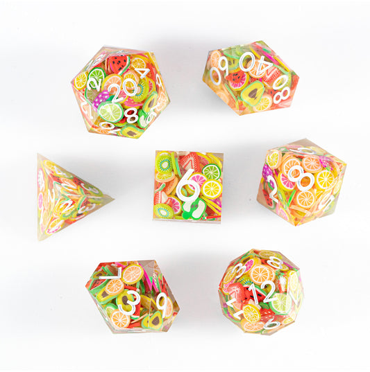 Fruitburst 7-Piece Polyhedral Dice Set