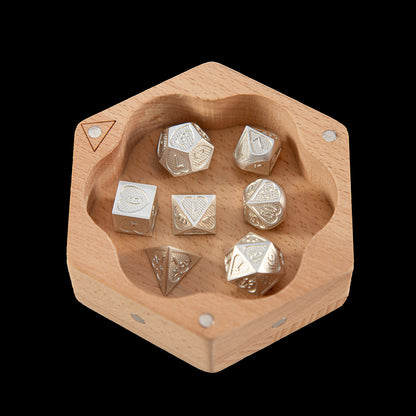 White Emperor’s Core 7-Piece Polyhedral Dice Set