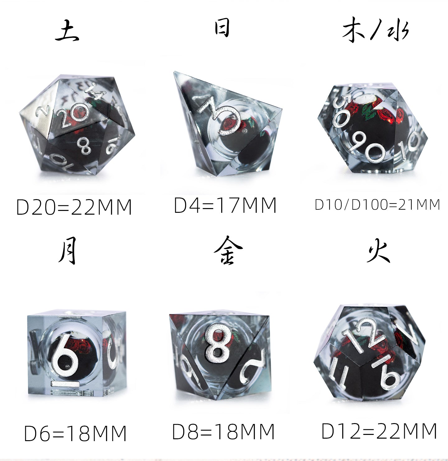 Voidcore Aberrant 7-Piece Polyhedral Dice Set