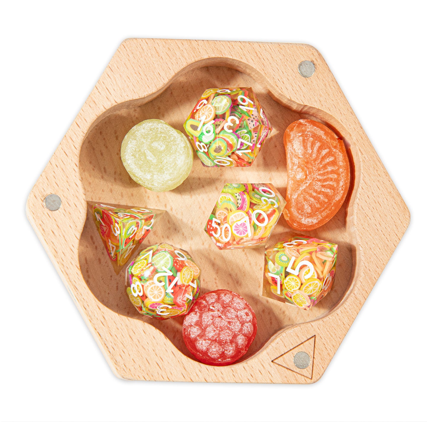 Fruitburst 7-Piece Polyhedral Dice Set