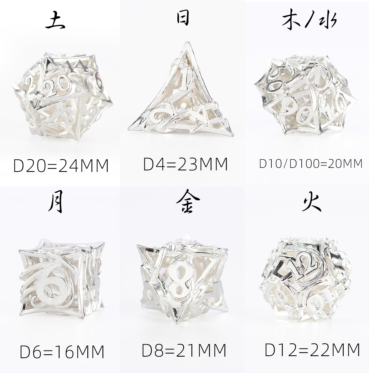 Prologue Verdict 7-Piece Polyhedral Dice Set