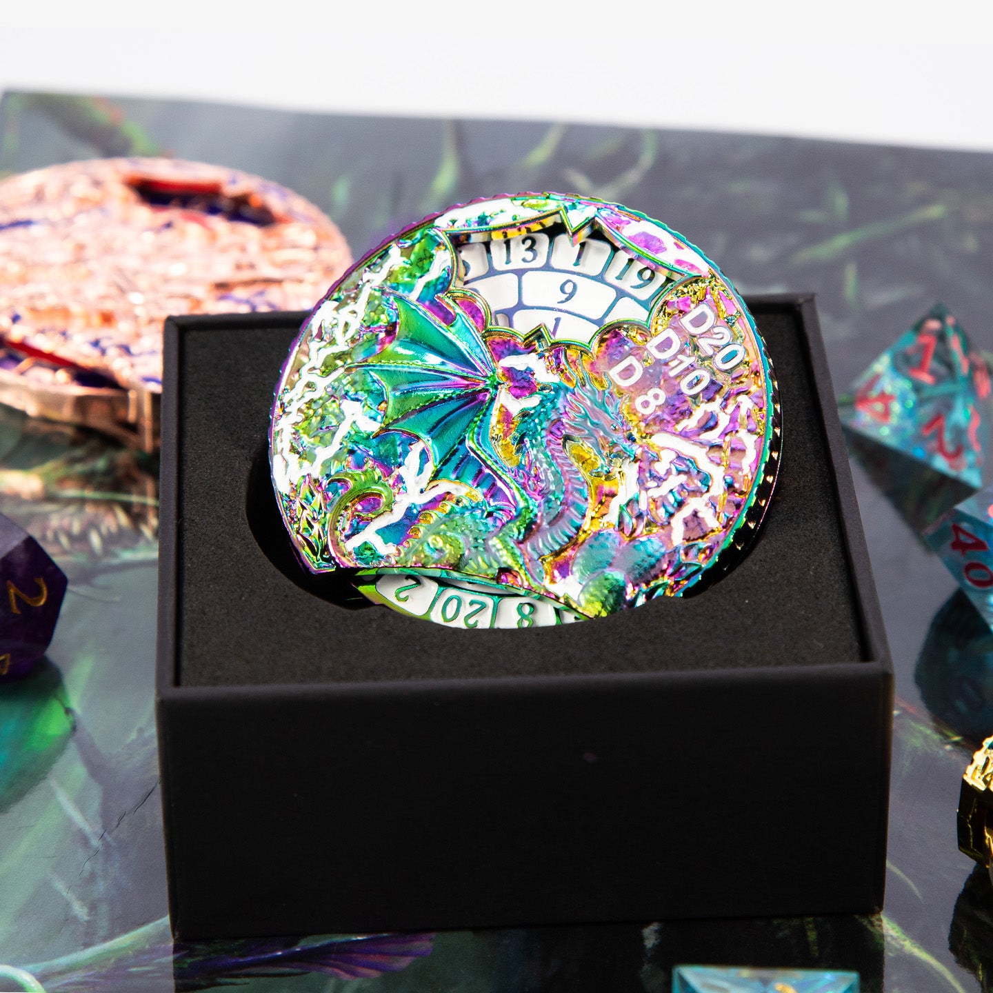 Dragon Dominion 7-in-1 Metal Dice Spinner