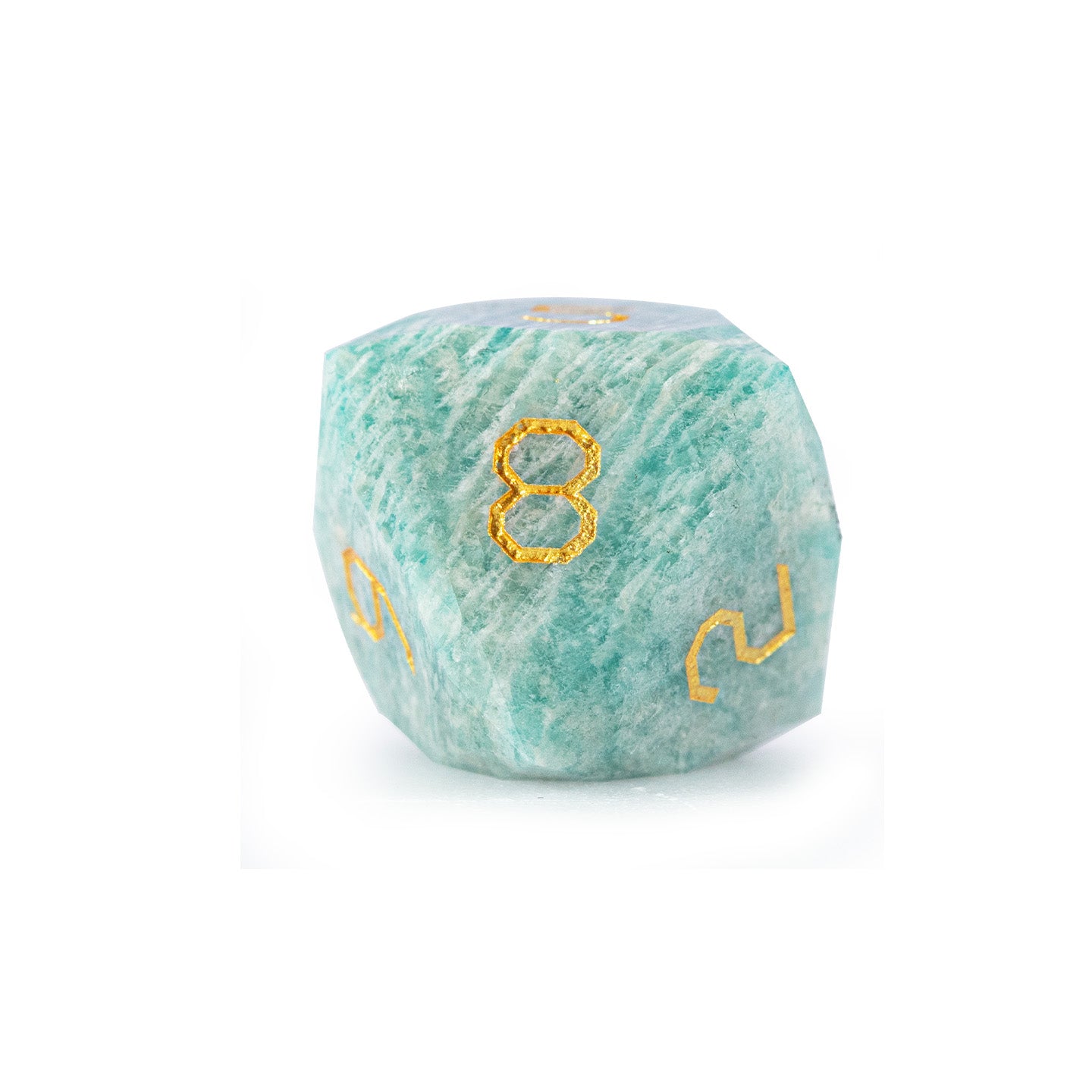 Russian Amazonite Diamond-Cut 7-Piece Dice Set
