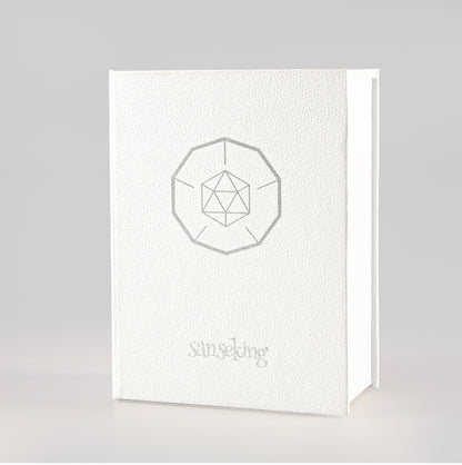 Royal Blue Plated Glass 7-Piece Polyhedral Dice Set