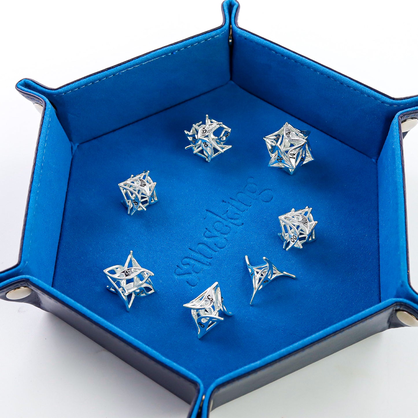 Metal 7-Piece Polyhedral Dice Set